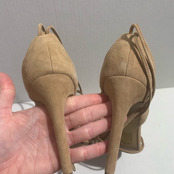 Steve Madden Heels Presidnt Heels Suede Heels Lace Up Heels Tie Up Heels - Picture 7 of 12